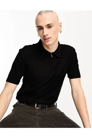 River Island Polo slim nera