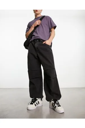 ASOS Jeans stile paracadutista neri