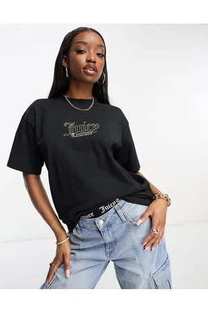 Juicy Couture T-shirt comoda nera con logo