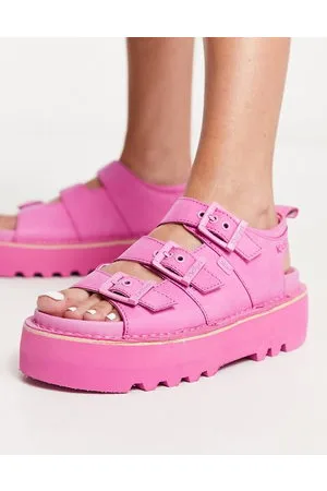 Kickers Knox - Sandali in pelle nabuk con plateau