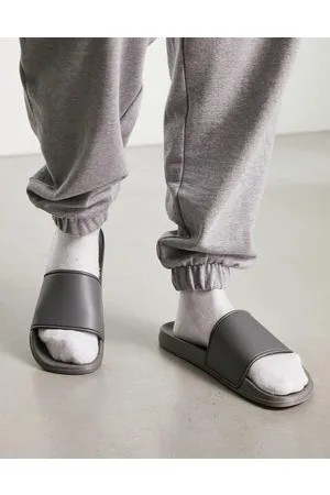 New Look Sliders tinta unita scuro