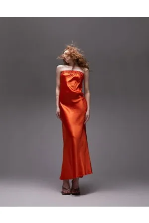 Topshop Vestito midi a fascia e a colonna