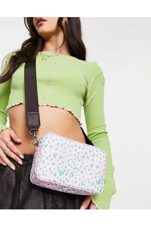Daisy Street Camera bag a tracolla lilla a fiorellini