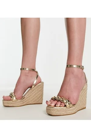 Glamorous Wide Fit Sandali con zeppa stile espadrille a pianta larga