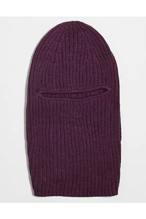 Weekday Bell - Passamontagna in maglia color vino