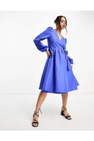 Monki Vestito a portafoglio midi