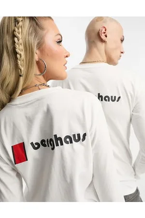 Berghaus Heritage - Top unisex a maniche lunghe con stampa del logo sul retro