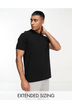 ASOS Polo in piqué elegante nera
