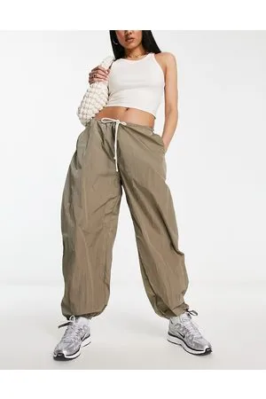 Weekday Alistar - Pantaloni kaki stile paracadutista