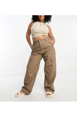 Dr Denim Donna - Pantaloni cargo marrone noce