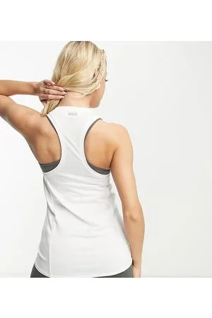 ASOS Maternity - Icon - Canotta taglio lungo bianca con logo