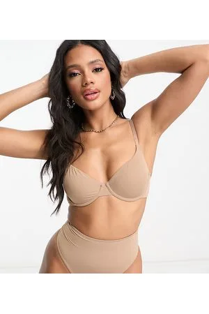 Dorina Evelyn B-F - Reggiseno effetto levigante in tessuto misto marrone chiaro con ferretto