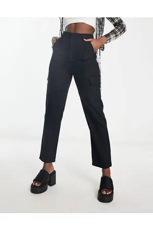 Heartbreak Pantaloni cargo neri in twill