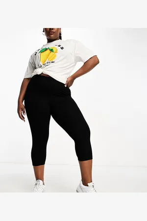 ASOS ASOS DESIGN Curve - Leggings capri neri