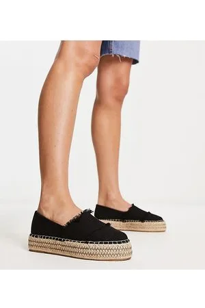 South Beach Espadrilles nere sfrangiate