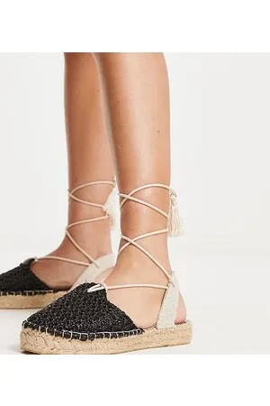 South Beach Espadrilles intrecciate nere