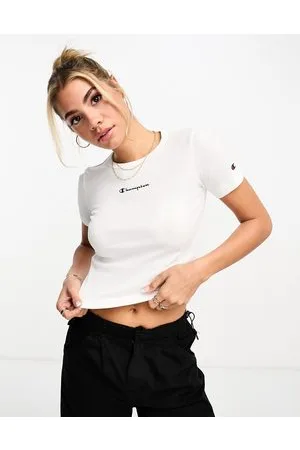 Champion Legacy - T-shirt bianca a coste