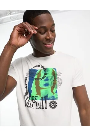 Replay T-shirt bianca con stampa