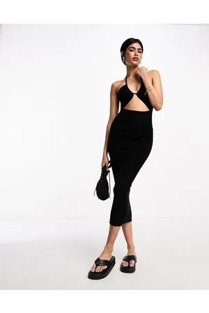 AllSaints Toni - Vestito midi con cut-out