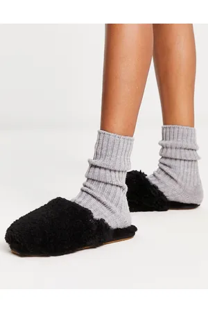 UGG Maxi - Pantofole arricciate nere