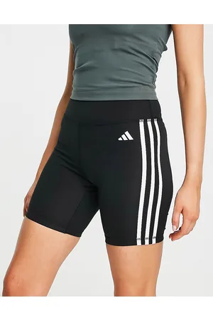 adidas Adidas Training - Pantaloncini leggings con tre strisce neri