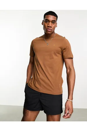 Farah Danny - T-shirt marrone oro