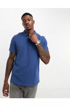 ASOS Polo in piqué blu