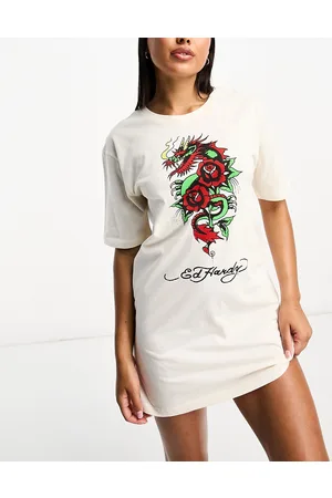 ED HARDY Indi Sleep - Vestito t-shirt con motivo di dragone