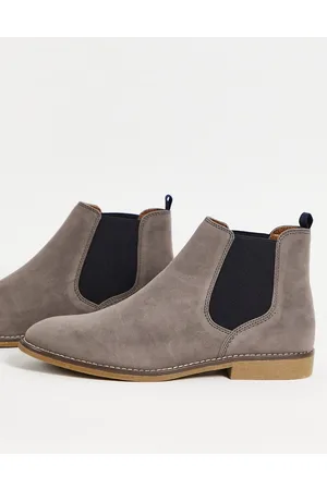 Topman Stivaletti Chelsea in camoscio sintetico brillante