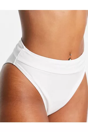 NA-KD Slip bikini a vita alta bianchi