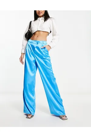 Miss Selfridge Pantaloni in raso con vita scesa in coordinato