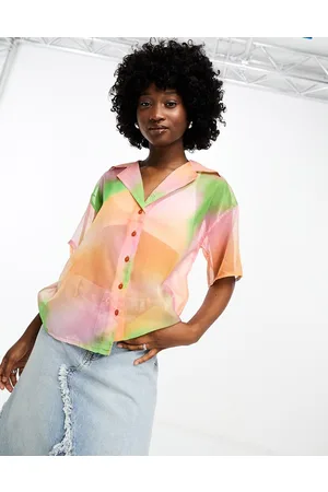 Bolongaro Camicia con rever trasparente con stampa