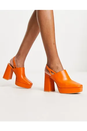 & OTHER STORIES Scarpe con tacco alto in pelle con plateau