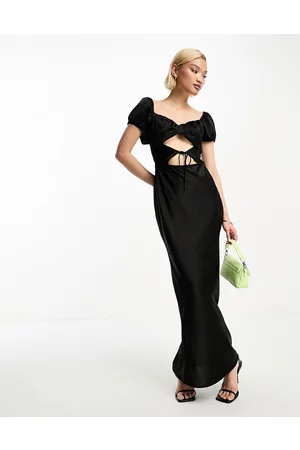 4th & Reckless Vestito lungo in raso con cut-out