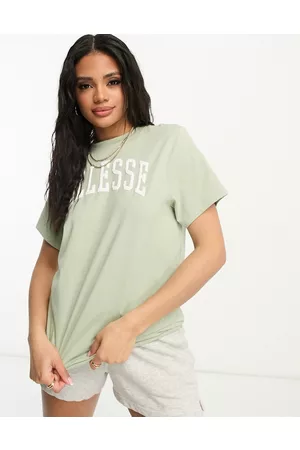 Ellesse Tressa - T-shirt chiaro con logo stile college