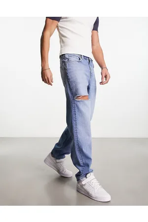 ASOS Jeans larghi con strappi lavaggio medio