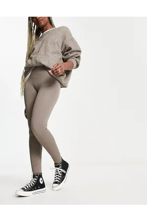 ONLY Leggings a vita alta color fungo senza cuciture