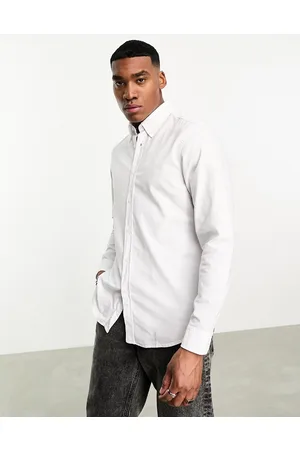 HUGO BOSS Rickert - Camicia a maniche lunghe vestibilità classica bianca