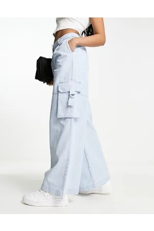 Whistles Evie - Jeans cargo a fondo ampio chiaro