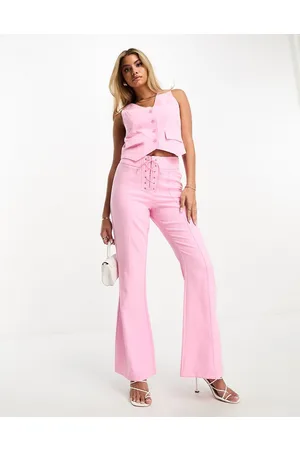 Something New X Flamefaire - Pantaloni allacciati davanti pastello in coordinato