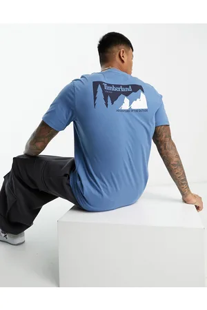 Timberland Mountain - T-shirt con stampa di montagne sul retro