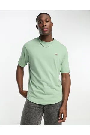 Le Breve T-shirt pallido con maniche arrotolate