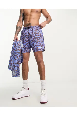 We Are We Wear Kyle - Pantaloncini da bagno da mare lunghi con stampa a ghirigori in coordinato
