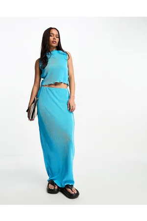 Pieces® Gonna midi plissé in coordinato