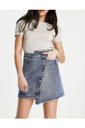 Urban Revivo Minigonna di jeans asimmetrica