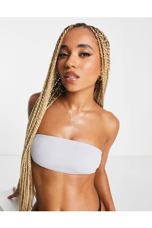 NA-KD Top bikini a fascia perla