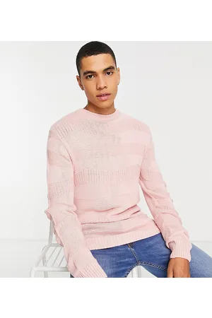 Le Breve Tall - Maglione lavorato pallido in maglia a onde