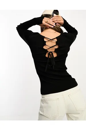 In wear InWear - Puno - Top a coste con laccetti sul retro