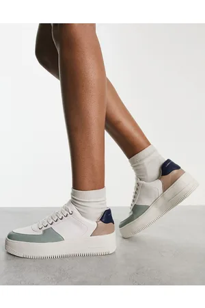 French Connection Sneakers con suola spessa color block pop