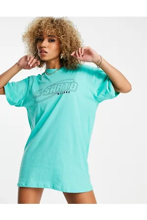 Il Sarto Vestito T-shirt oversize acceso con logo